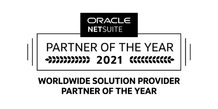 NetSuite World Wide Solution Provider Partner of the Year - 2021